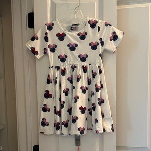 Minnie Mouse Charming Bow Print Kids Dress Never Worn
